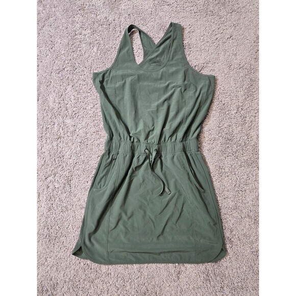 Patagonia Fleetwith Mini Dress Olive Green size Small Activewear Dress - Picture 1 of 9